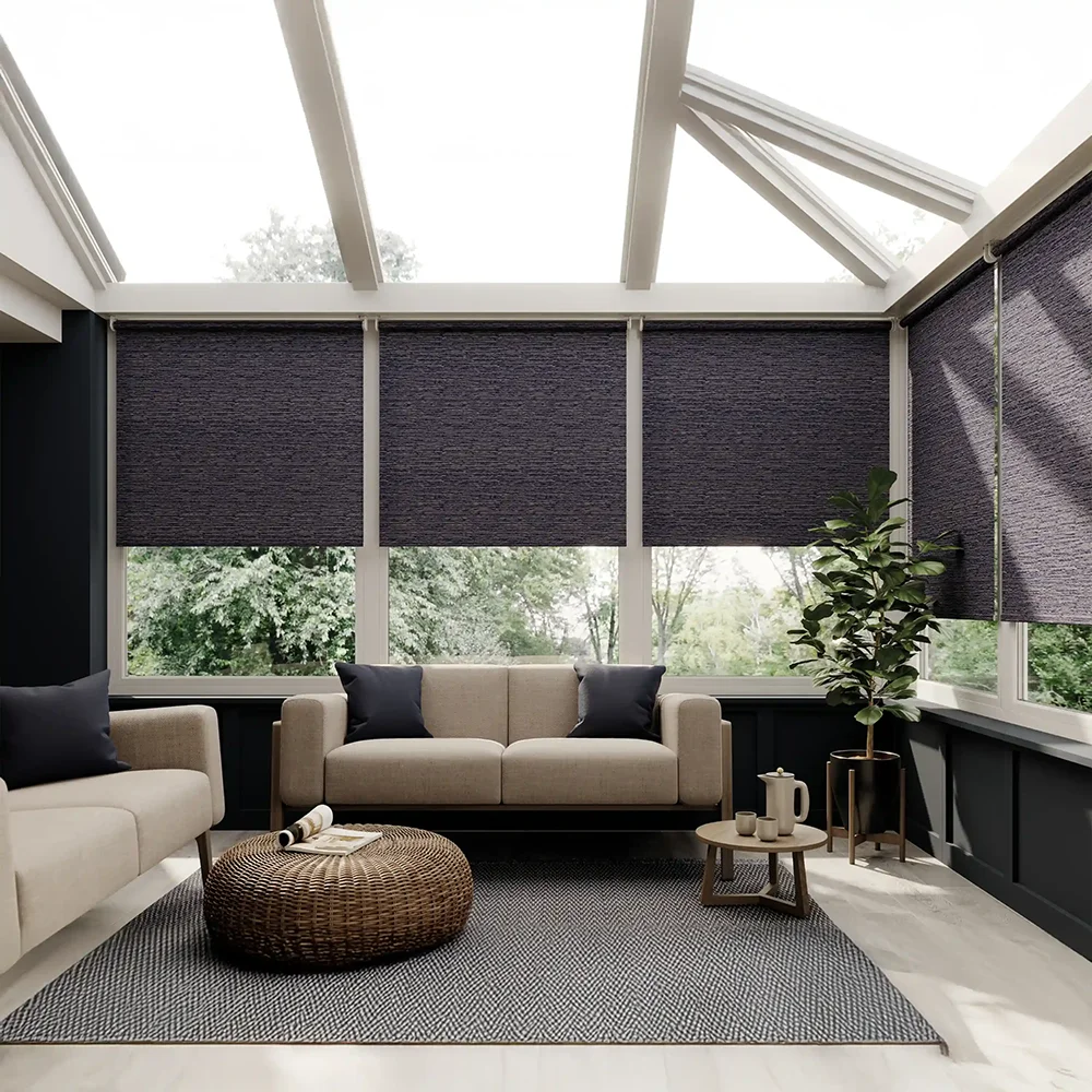 Discover the Best Conservatory Blinds in the UK – Energy-Efficient, UV-Blocking & Temperature-Regulating. Buy Made-to-Measure Roller Blinds, Pleated Blinds & Wood Venetian Blinds for Year-Round Comfort. Fast UK Delivery from Vrishkar Blinds.