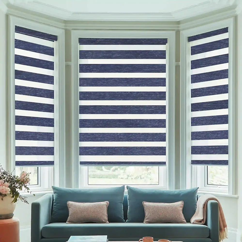 Enhance your home's style and functionality with Vrishkar Blinds' premium, made-to-measure Day and Night blinds. Our custom blinds are designed to fit any window or sliding door perfectly, offering exceptional light control and privacy. Choose from a wide range of materials, colors, and finishes to complement your décor. Enjoy top-quality craftsmanship at affordable prices, with free delivery and a price match guarantee. Experience superior quality and variety compared to any online providers. Transform your living spaces with our bespoke Day and Night blinds today.
