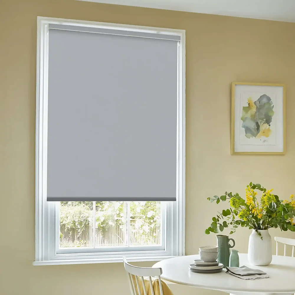 Blackout roller shades that enhance your kitchen's efficiency.