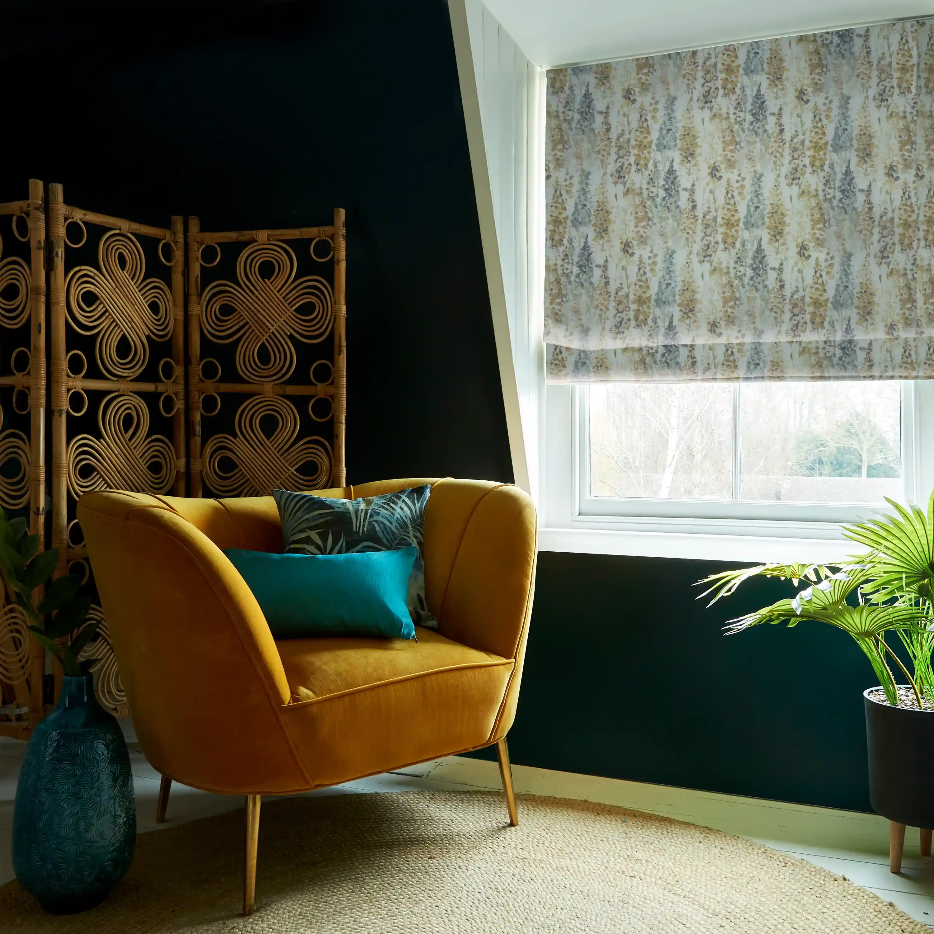 Roman Blinds for Sliding Doors in Glasgow (Scotland)—Enhance your sliding doors with Roman blinds that offer both privacy and a sophisticated look.