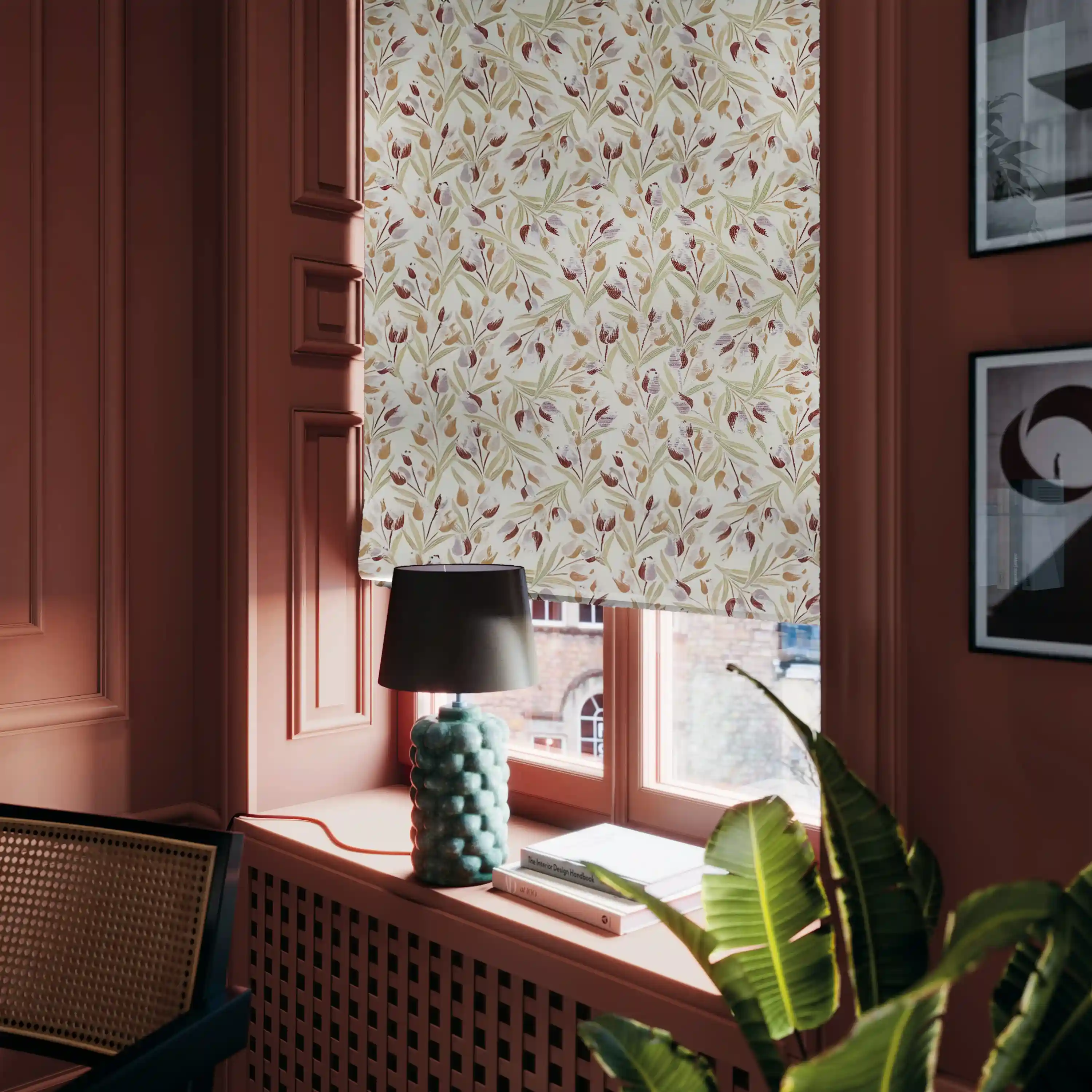 Warm Terracotta Roman Blinds for Cozy Edinburgh Bedrooms and Living Rooms