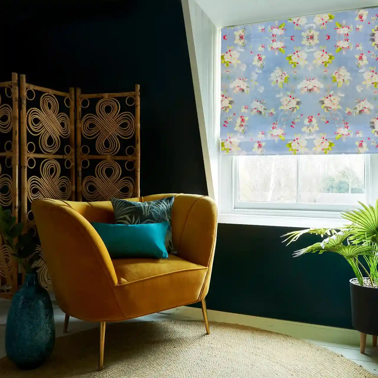 Roman Blinds for French Doors in Leeds (West Yorkshire)—Style your French doors with Roman blinds designed for both privacy and elegance.