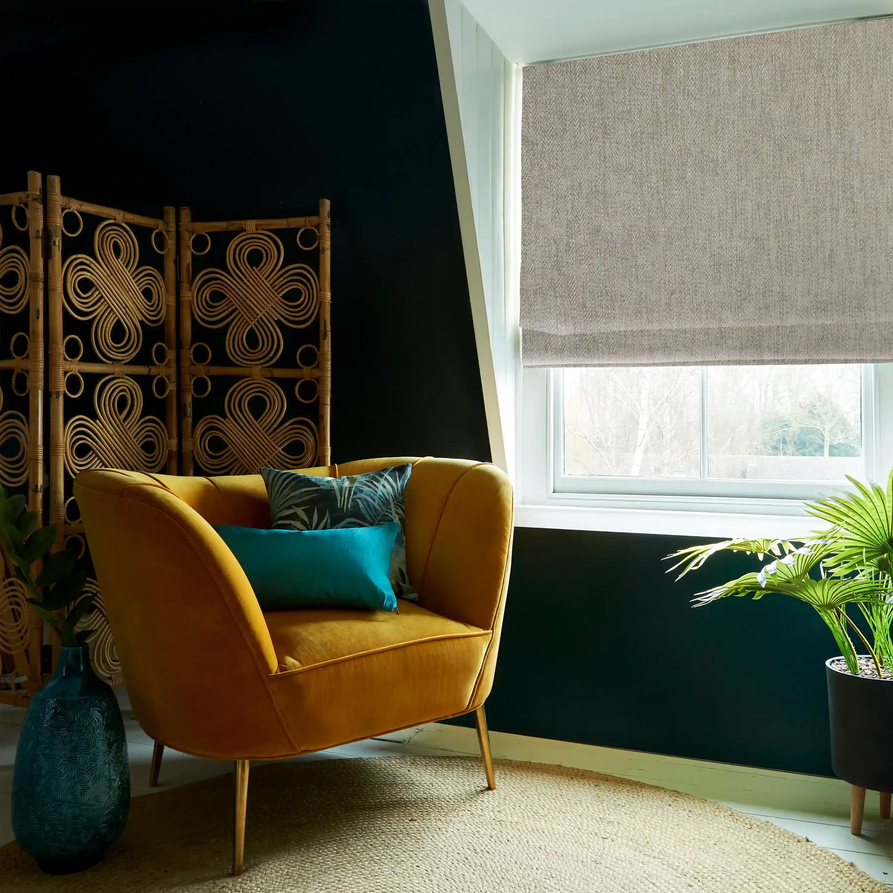 Roman Blinds for Small Windows in Glasgow—Choose custom Roman blinds that perfectly fit small windows, adding charm and privacy to any room.