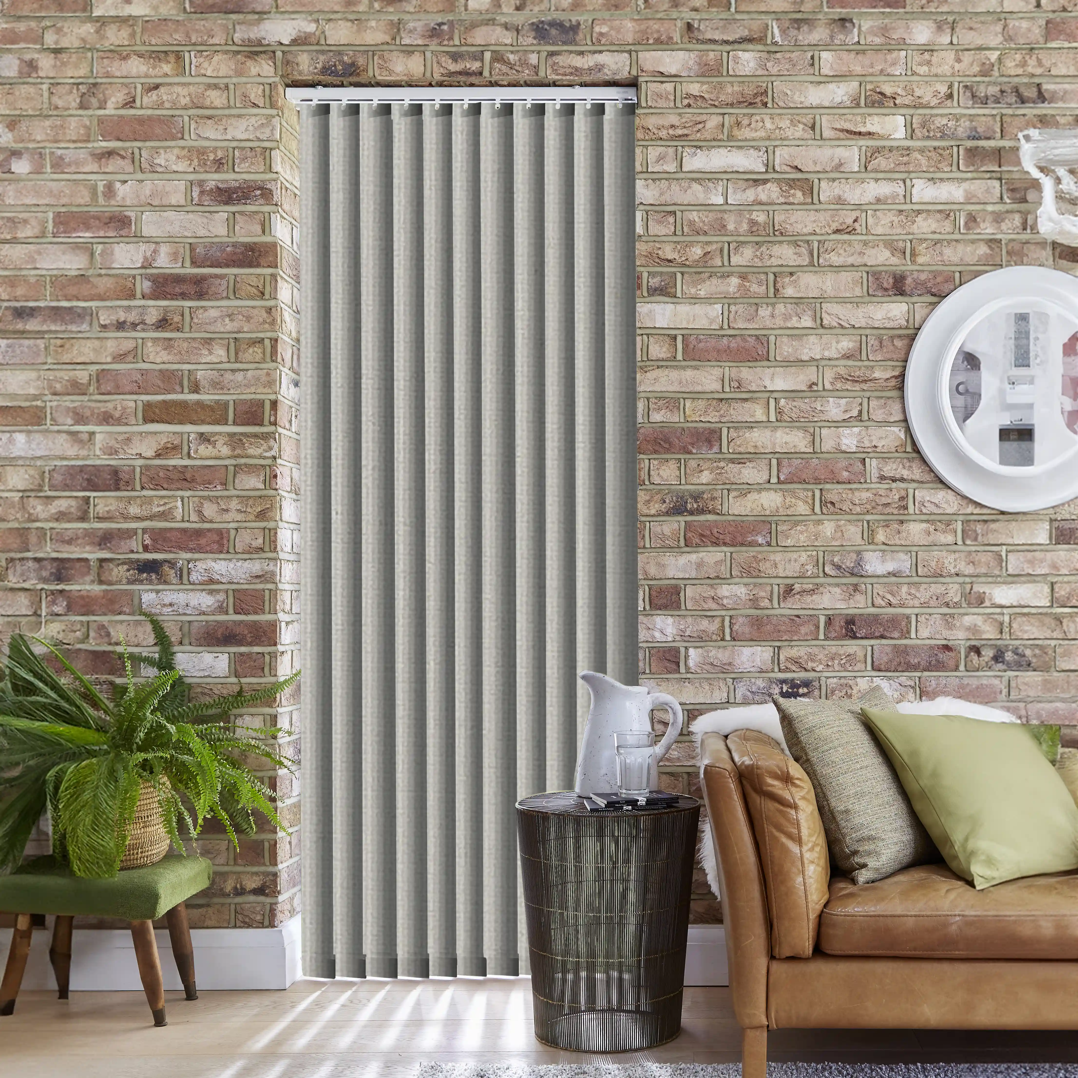 Durable Greige Vertical Blinds for Modern Home Design in Edinburgh